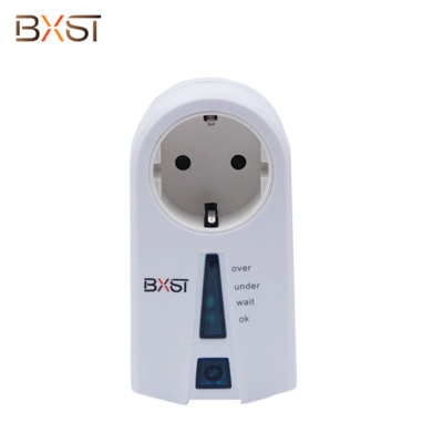 BX-V048-G  German Socket 220V Single Phase Voltage Protector With Quick-Star Button for Home