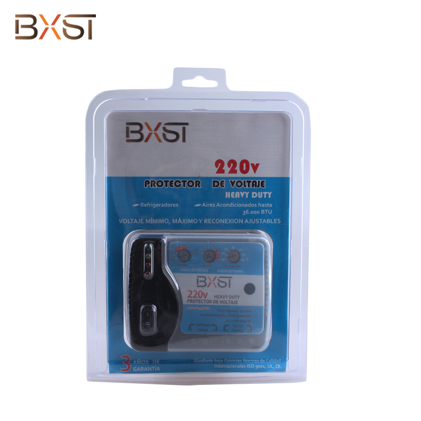 BX-V015-220V Over and Under Voltage and Delay Time Adjustable Wiring Voltage Surge Protector