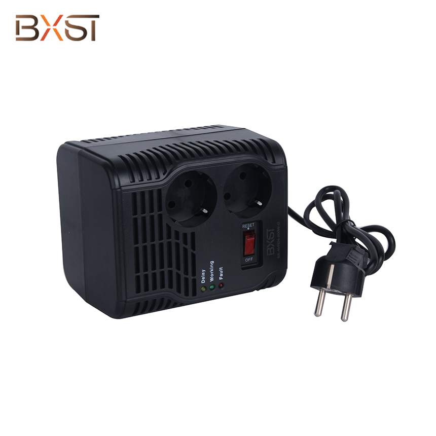 BX-VRS-G2 300/500W German Standard Automatic Voltage Stabilizer with LED Digital Display and On-Off Switch