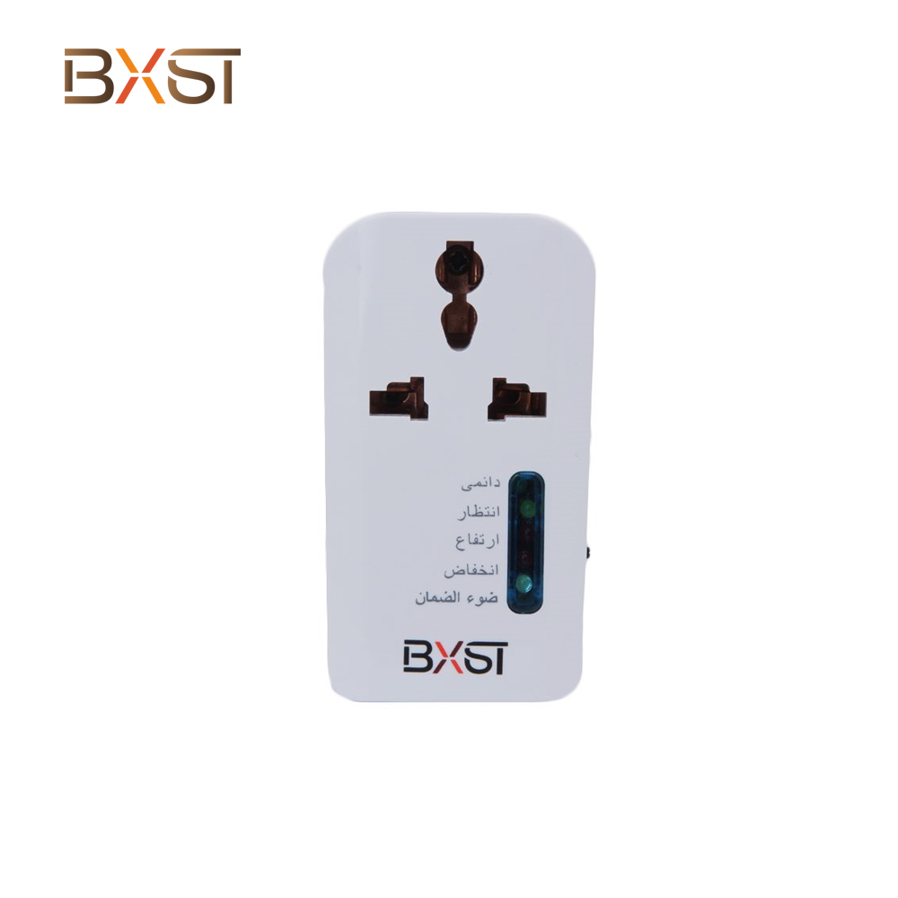 BXST-V034 UK Home Portable Voltage Protector Plug with Warranty Indicator Light 