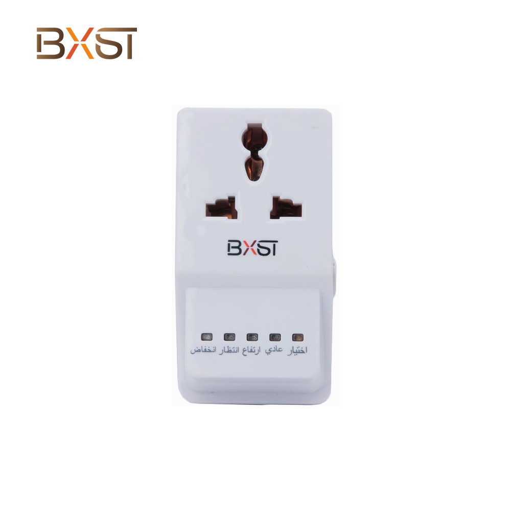 BXST-V072 UK Electrical Appliance Surge Voltage Protector with Regulator and Warranty Indicator light