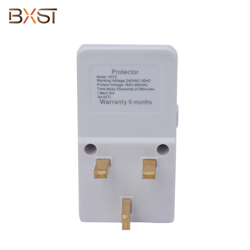BX-V072 UK Electrical Appliance Surge Voltage Protector with Regulator and Warranty Indicator light