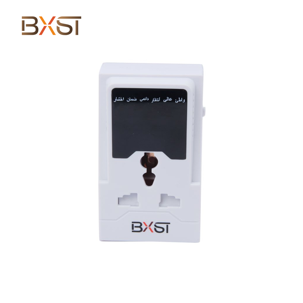 BXST-V111 220V  UK Portable Voltage Protector and Voltage Regulator with LED Display 