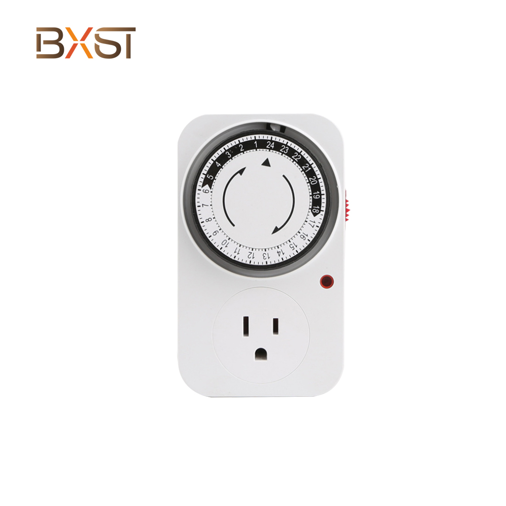 BXST-T010-US 24H three socket Mechanical Timer with indicator light