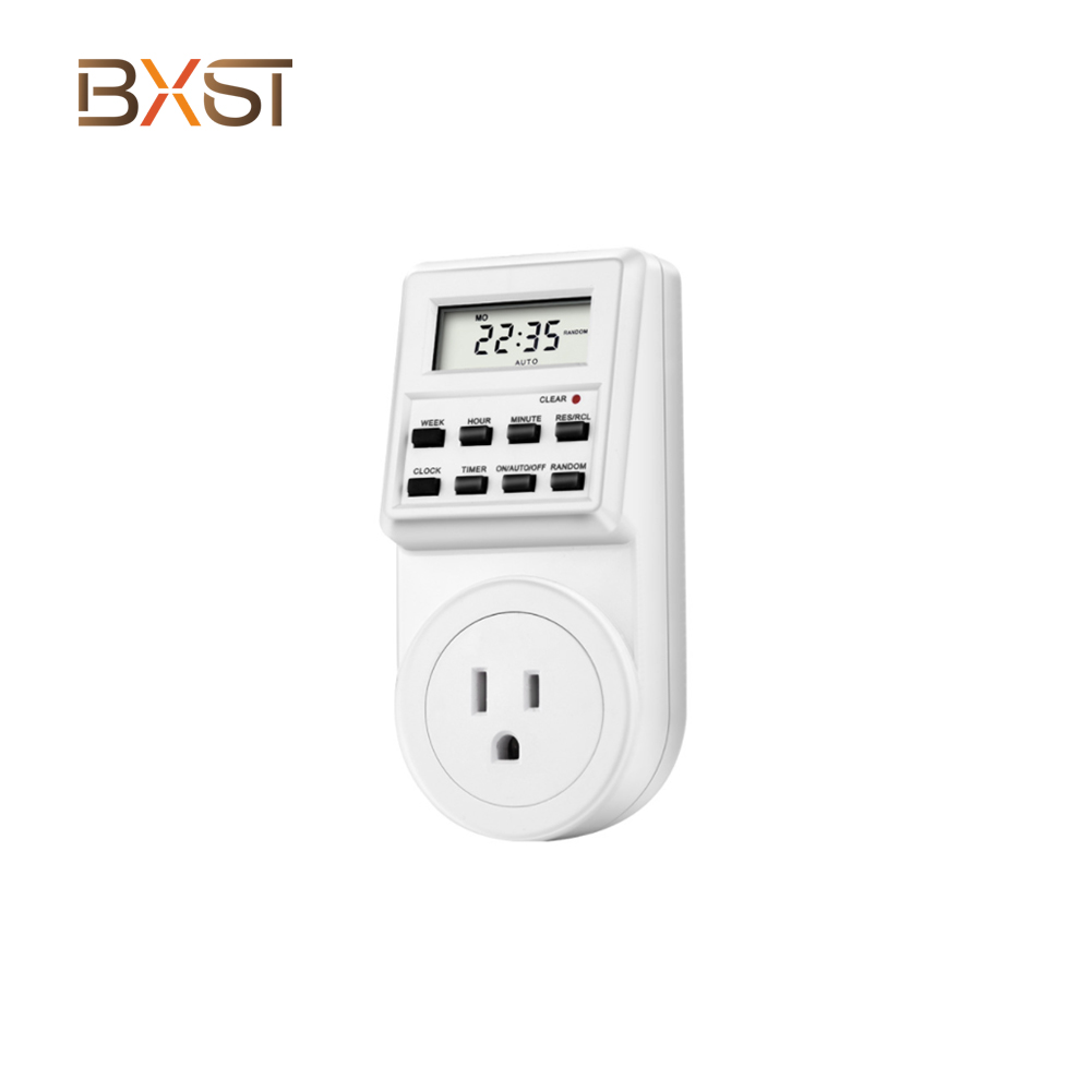 BX-T094-US 24H Electronic Mechanical Timer with Digital Display 