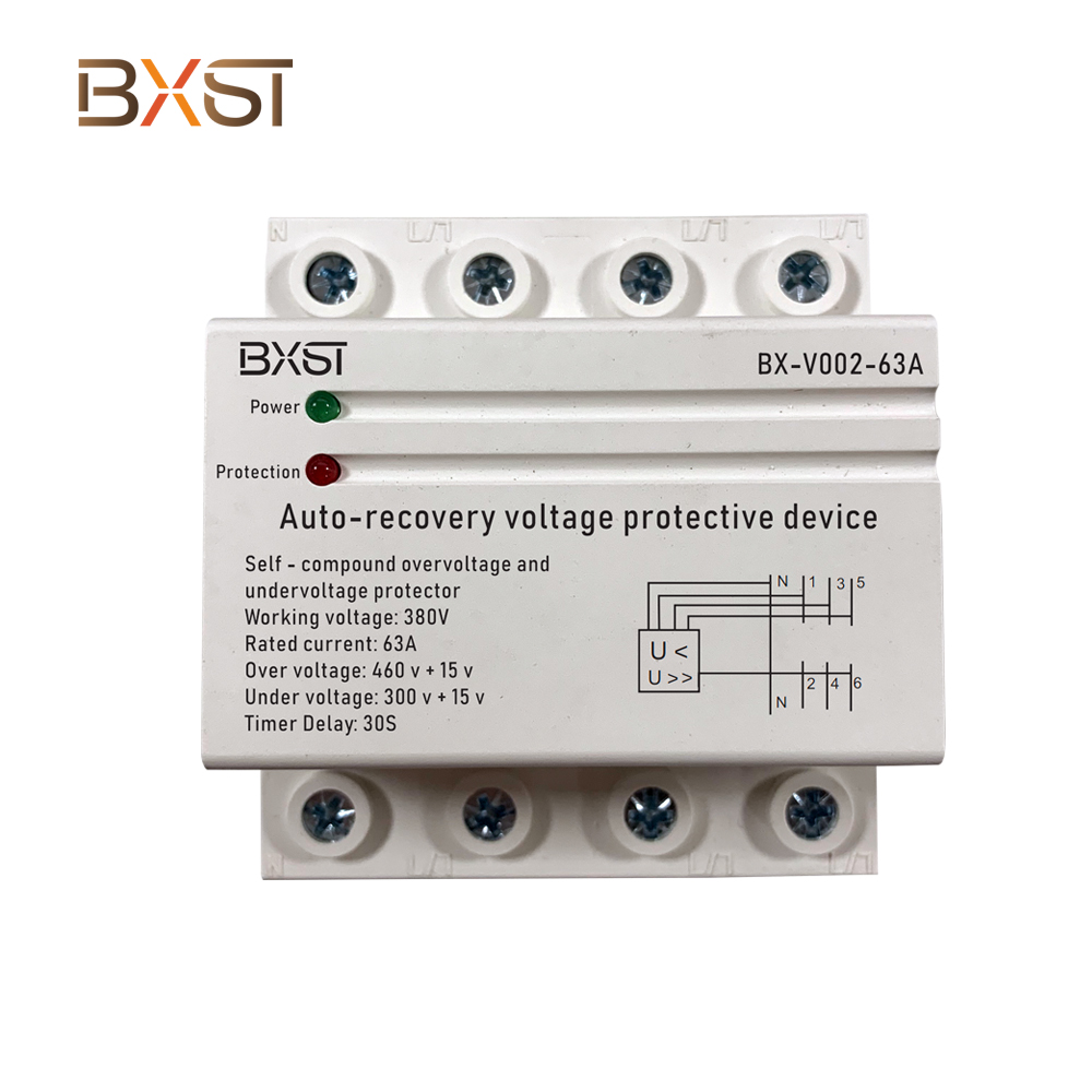 BXST-V002  Made in China high quality voltage protector professional over and under voltage protector