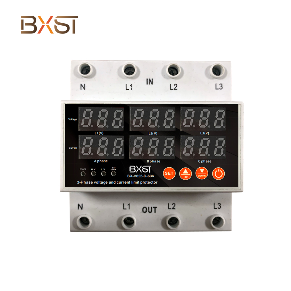 BXST-V622-D-63A Professional Manufacture Voltage Protection 3 Phase Voltage Protector
