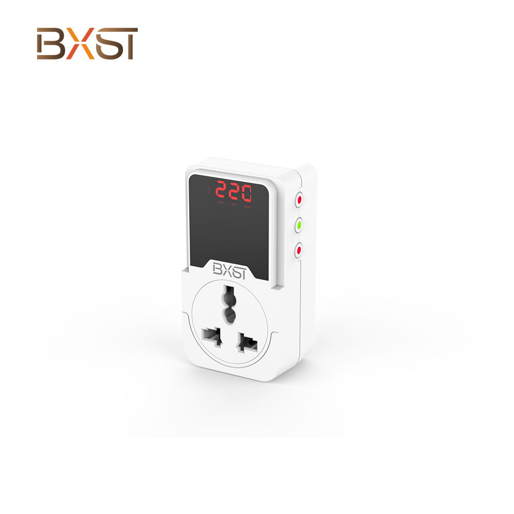 BXST-V098-EU-D Digital Display Refrigerator Adjustable Voltage Surge Protector 