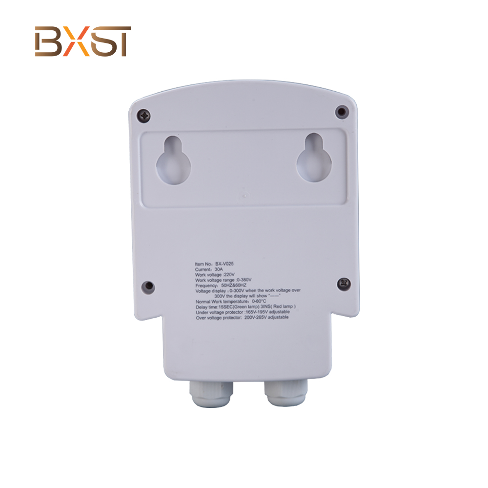 BXST-V025  Over and Under Voltage Adjustable Wiring Voltage Protector with Delay Switch