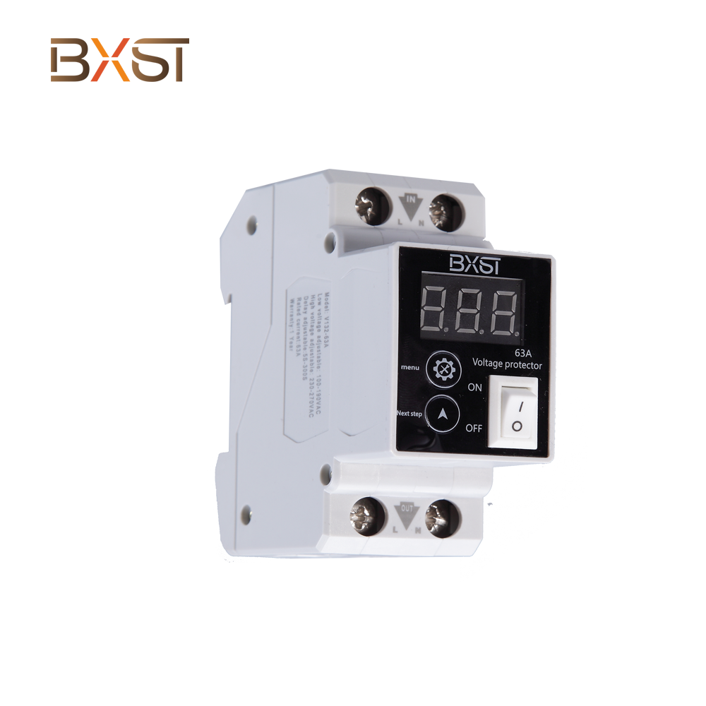 BXST-V132  Wiring Single Phase Voltage Protector with Two Output and Two Input Electric Mini High Voltage Circuit Breaker Price