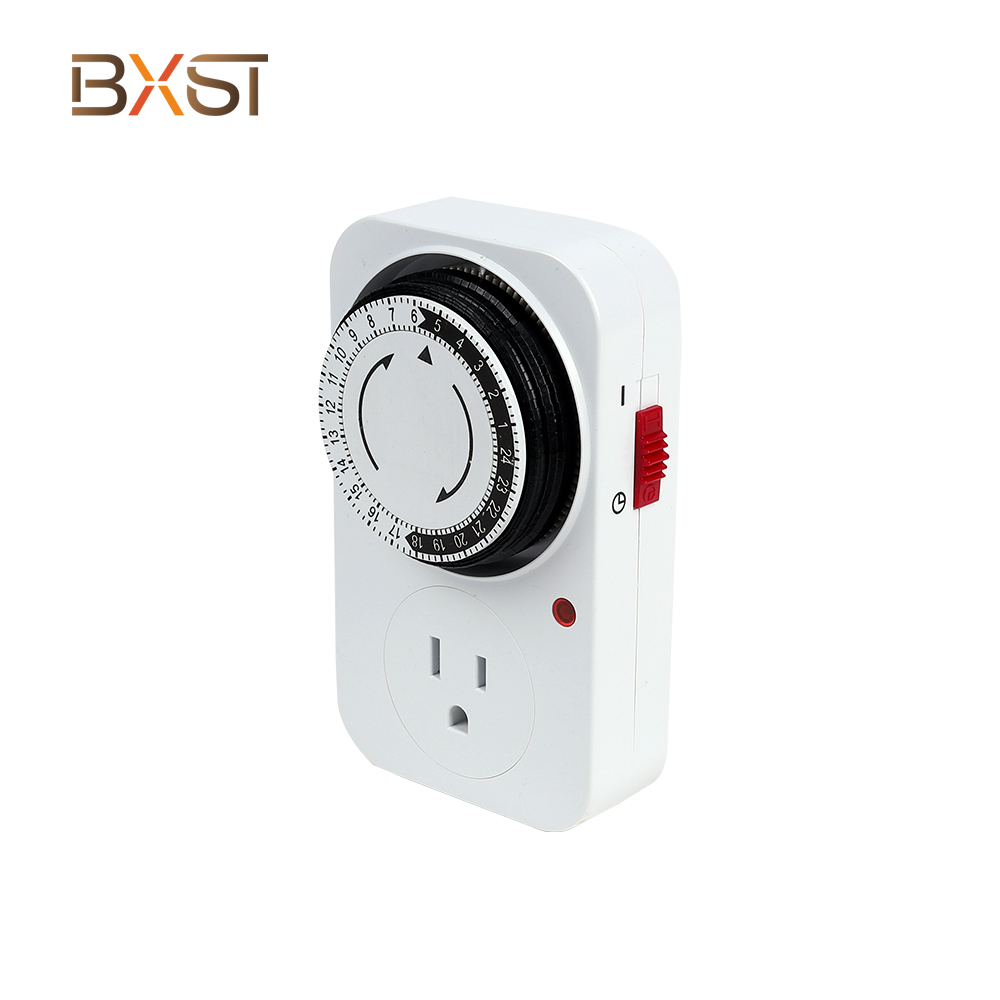 BXST-T010-US 24H three socket Mechanical Timer with indicator light