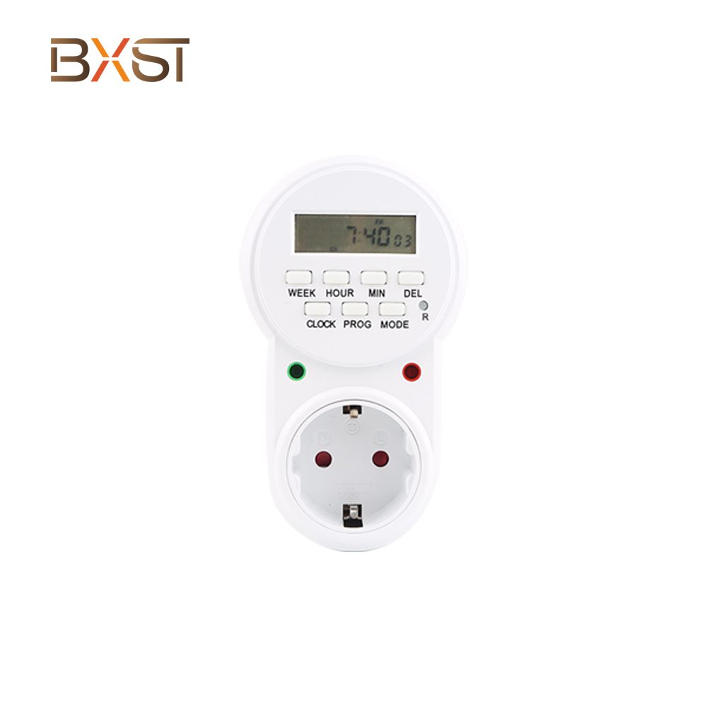BXST-T058-G Wholesale Socket Digital Timer Switch Energy Saving Plug-in Timer Socket