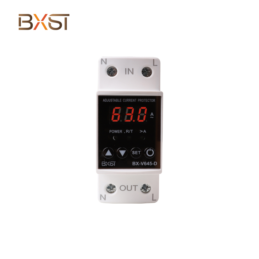 BXST V645-D 63A Over/under Voltage Current Protector  Din Rail Digital Electric Current Display Relay Protection