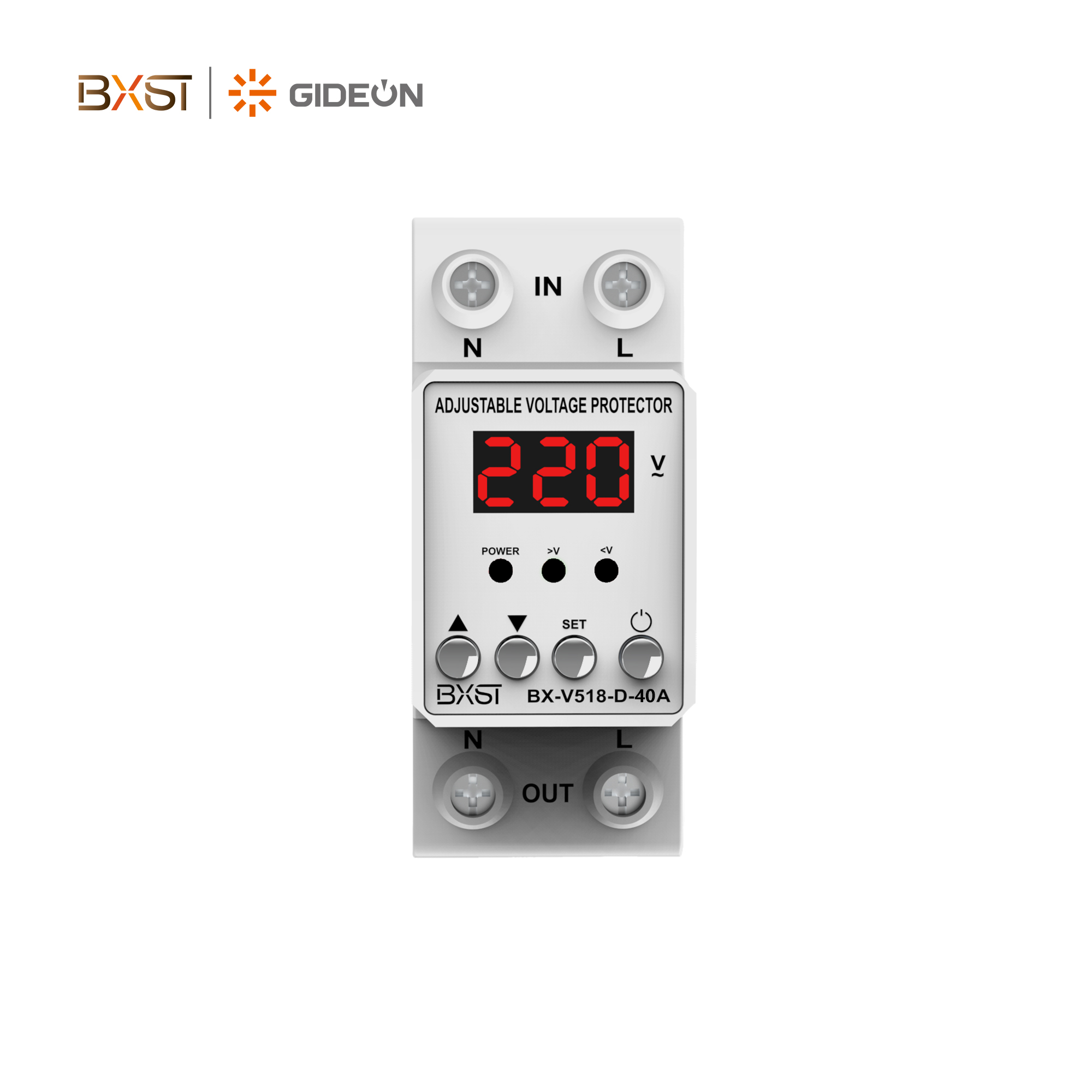 BX-518-DV-40A DIN Rail Voltage Protector: Precise Protection for Electrical Equipment Safety