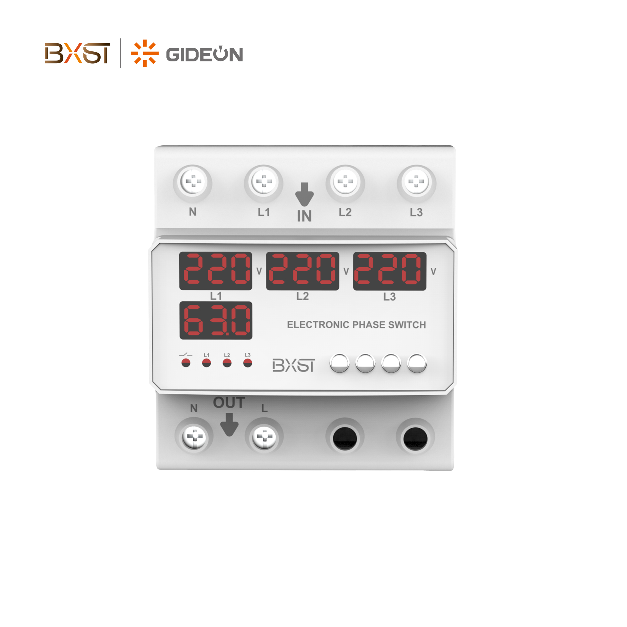 BX-COV067-D-63A Three-phase DIN Rail Current Converter