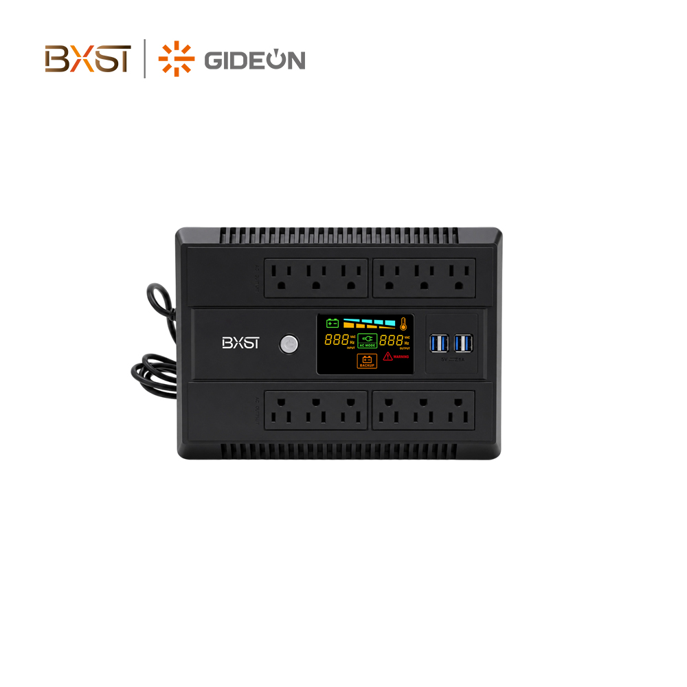 BX-UP01-US-LEM 450VA-1000VA US Plug Single Phase AC UPS Uninterruptible Power Supply with LCD Display