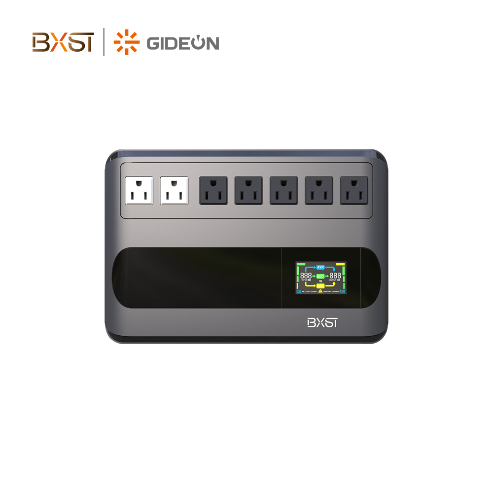 BX-UP02 400VA-1000VA Uninterruptible Power Supply Simulated Sine Wave Backup Battery Offline Ups with Intelligent LCD Dual Voltage Display